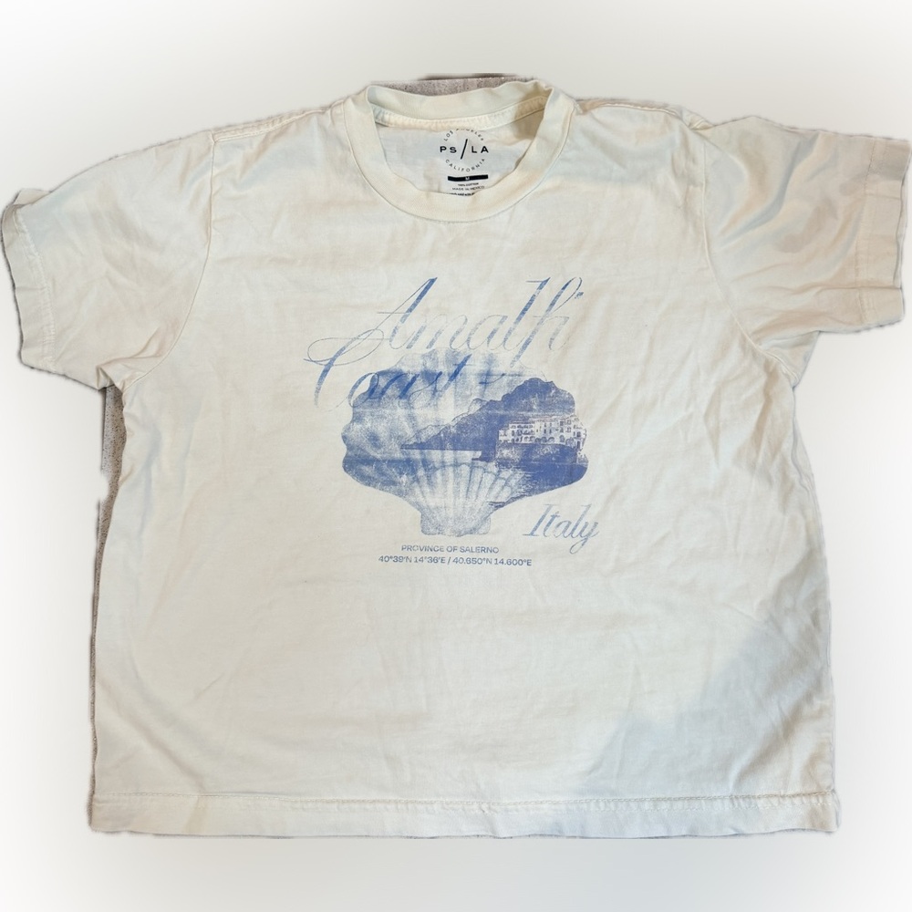 Women Amalfi Coast Yellow Graphic T-Shirt